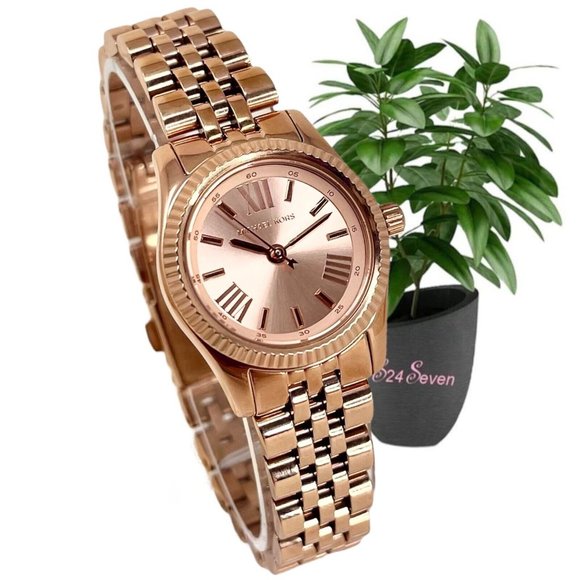 NWT MICHAEL KORS Lexington Petite Gold Dial MK3875 Watch; 100% Authentic main image 4